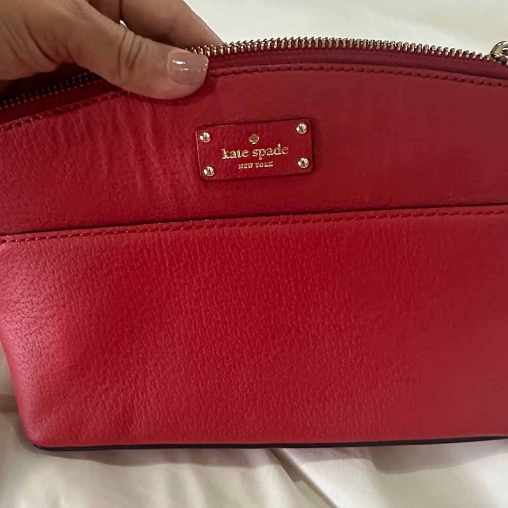 Kate Spade Vibrant Red Cosmetic Bag